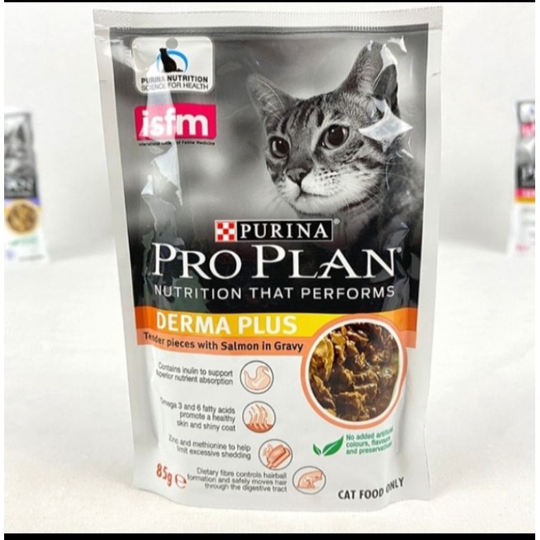 (12pics/1box) proplan pouch dermaplus 85gram