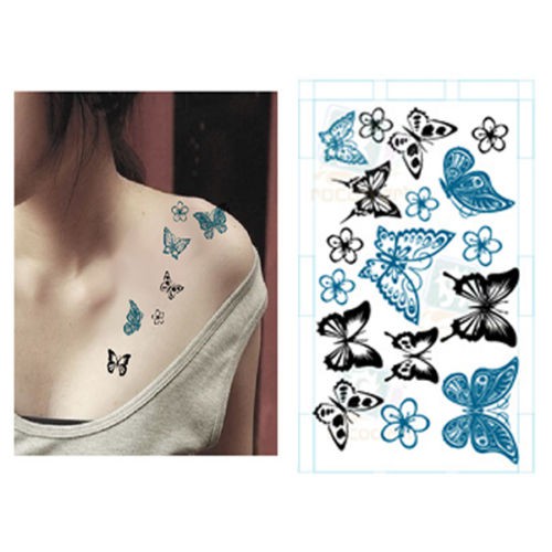 Motif Tato Di Dada Simple - Moa Gambar