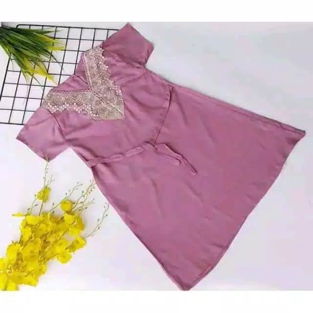 (Bisa COD) Daster Arab Anak Bahan Katun