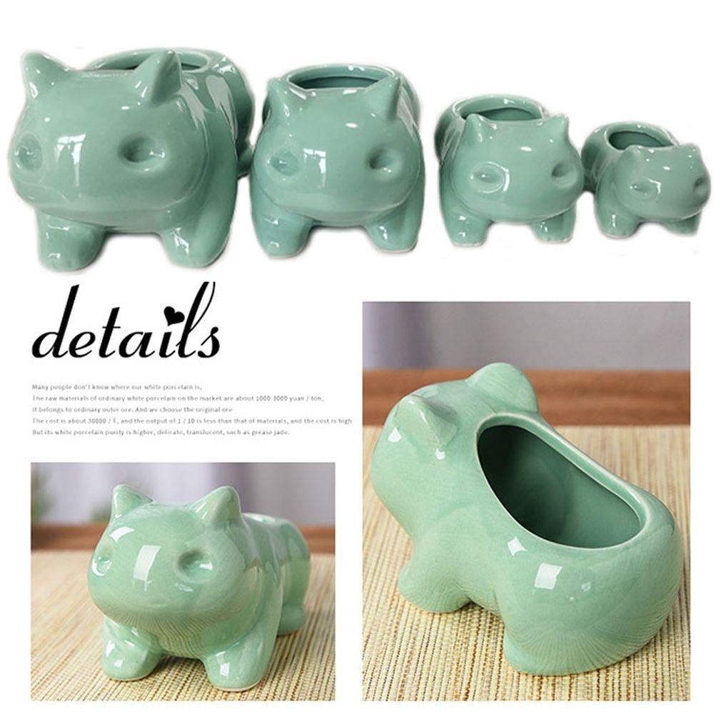 【 ELEGANT 】 Pot Bunga Lucu Berkebun Dengan Lubang Vas Pot Sukulen Planter Balkon Dekorasi Home Decor