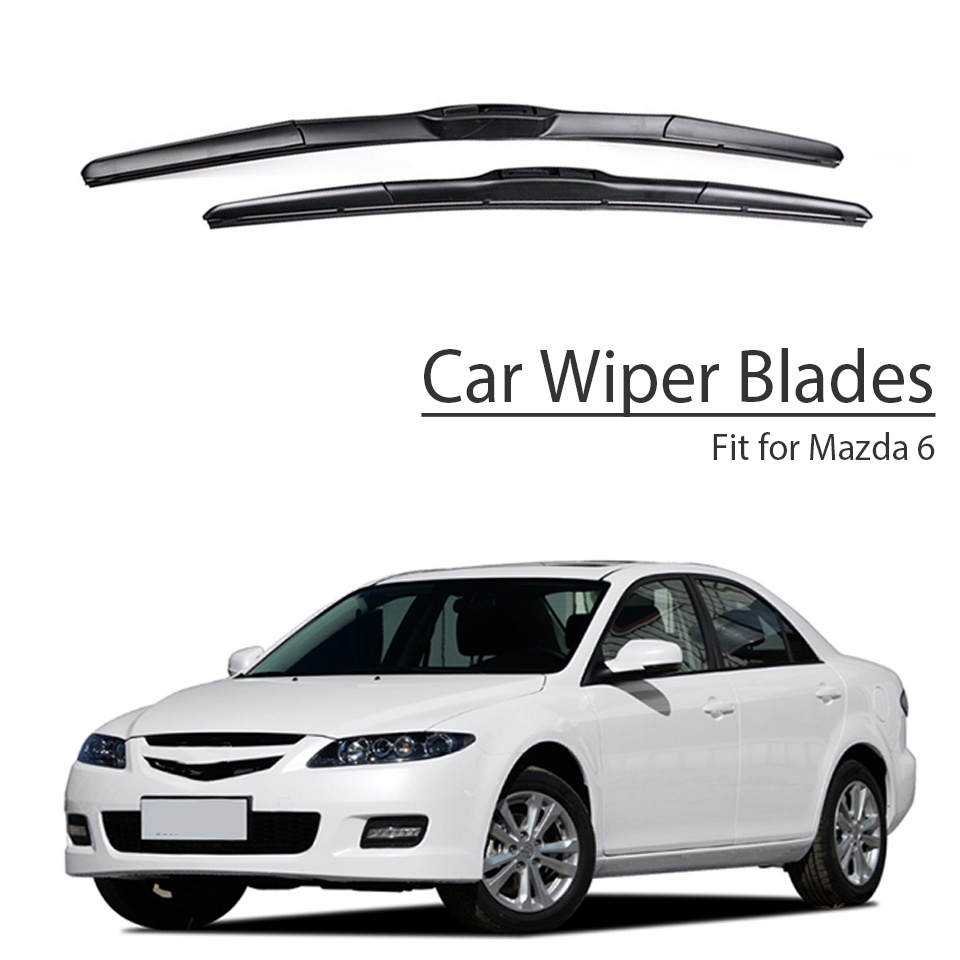 1 Set Karet Wiper Kaca Depan Mobil Untuk Mazda 6 2016 2015 2014 2013 2012-2002