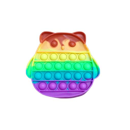 Pop It Fidget Toy Rainbow Mainan Anak Pop it Fidget Toy Murah-Burung Hantu Rainbow