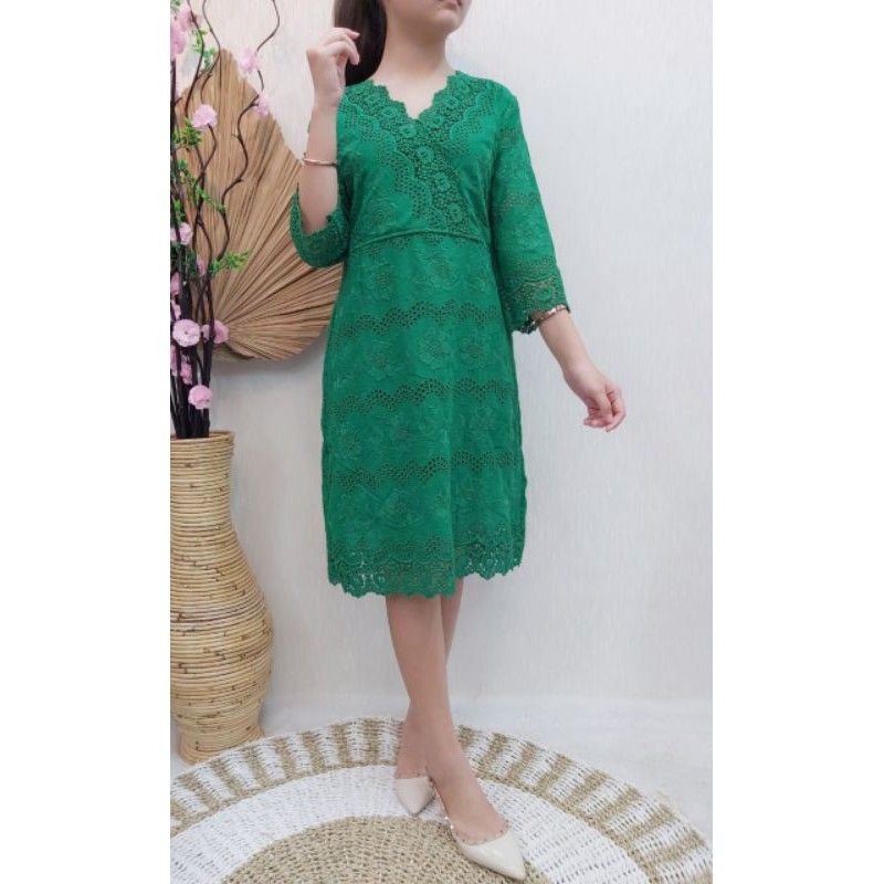 DRESS CHIBI KATUN BOLONG MIX BORDIR IMPORT