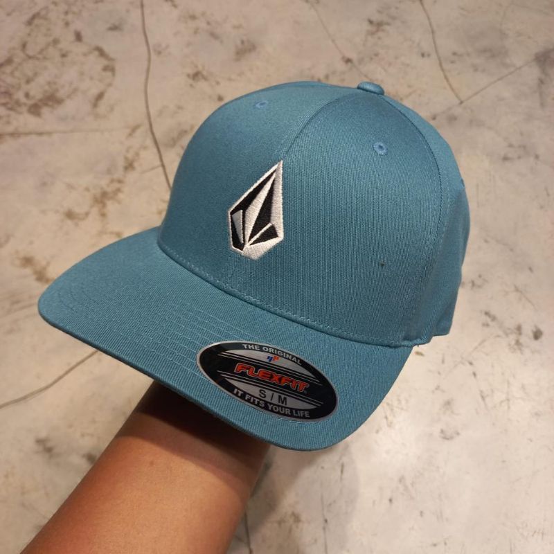 Topi Volcom Flexfit Full Stone Blue