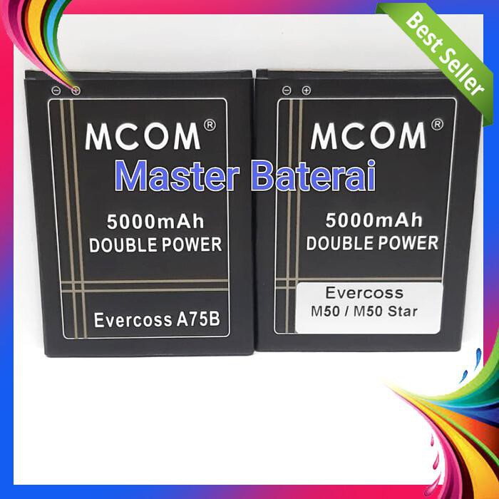 BATERAI EVERCOSS M50 STAR M50STAR A75B M50A 4G DOUBLE IC PROTECTION