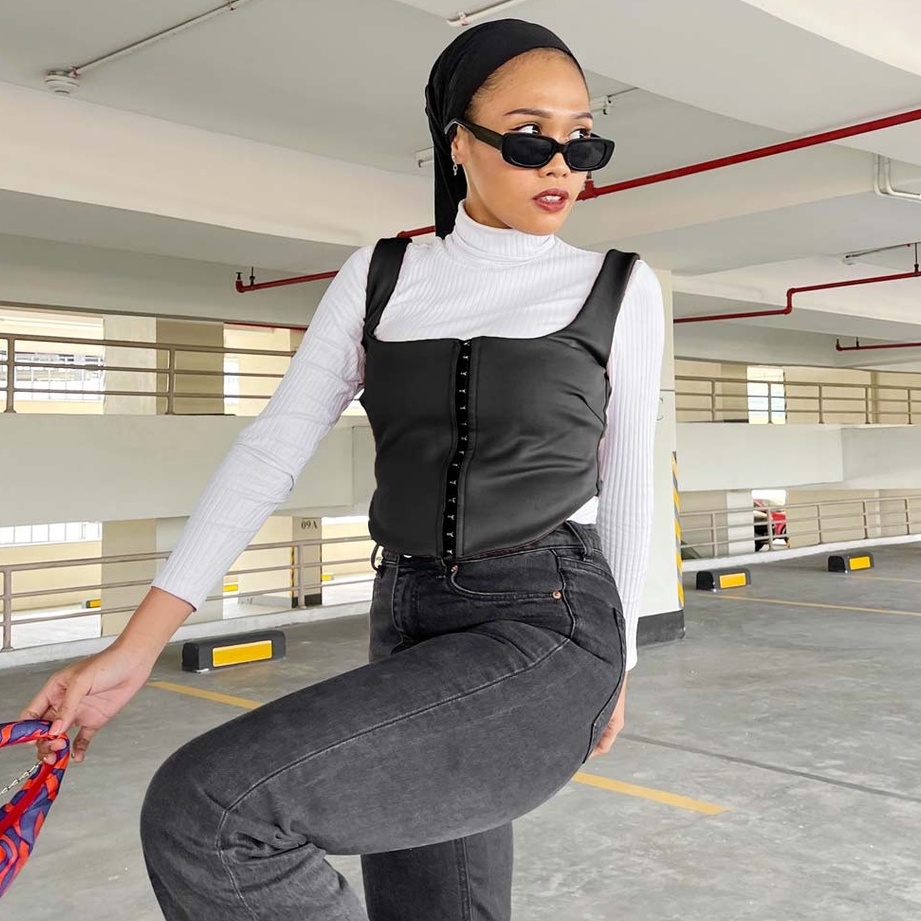 KORSET TANKTOP - Tanktop Cewek Kekinian Bahan Prime Scuba | Tangtop Korean Style | Baju Atasan Wanit