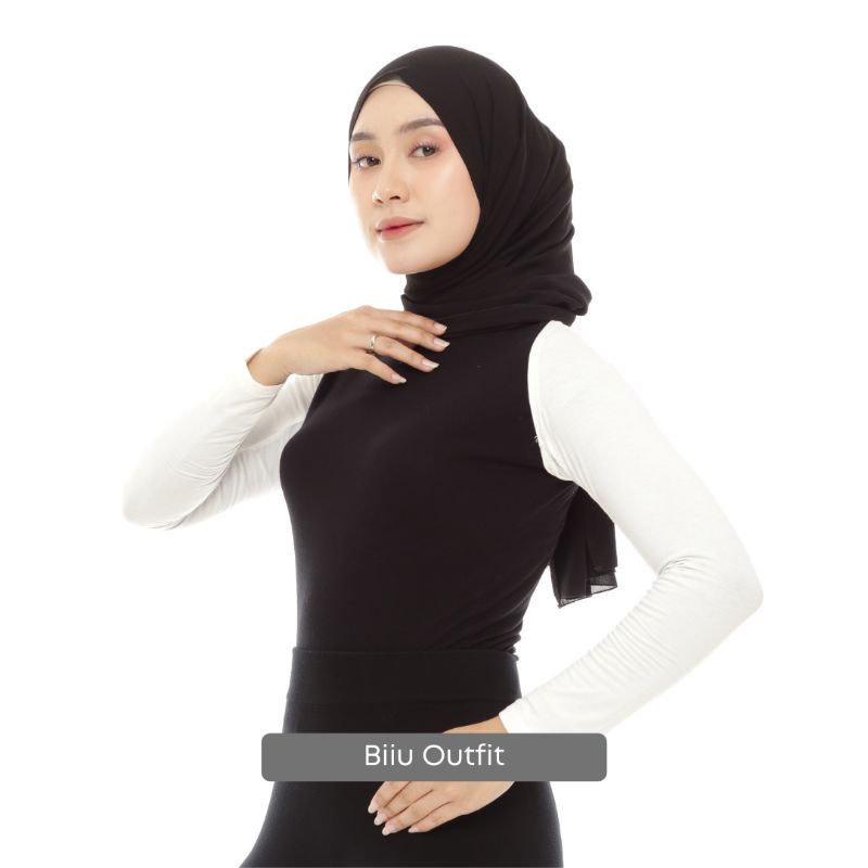 Biiu Kaos Inner Manset Bolero Tangan Sambung Wanita Premium