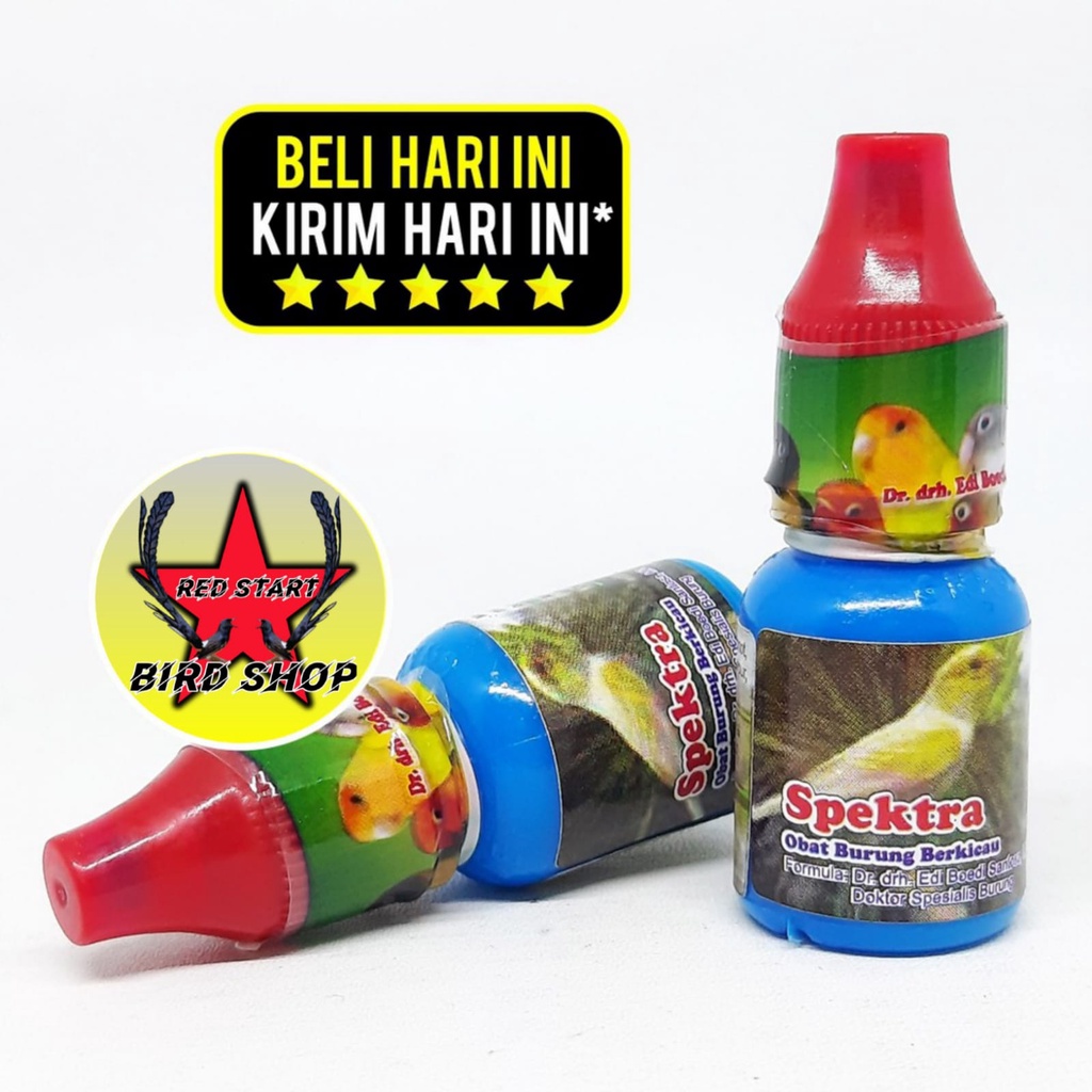 SPEKTRA DR. EDI BOEDHI OBAT BURUNG MURAI KACER LOVEBIRD KENARI ATASI MATA DIARE BULU NGEMBANG DLL