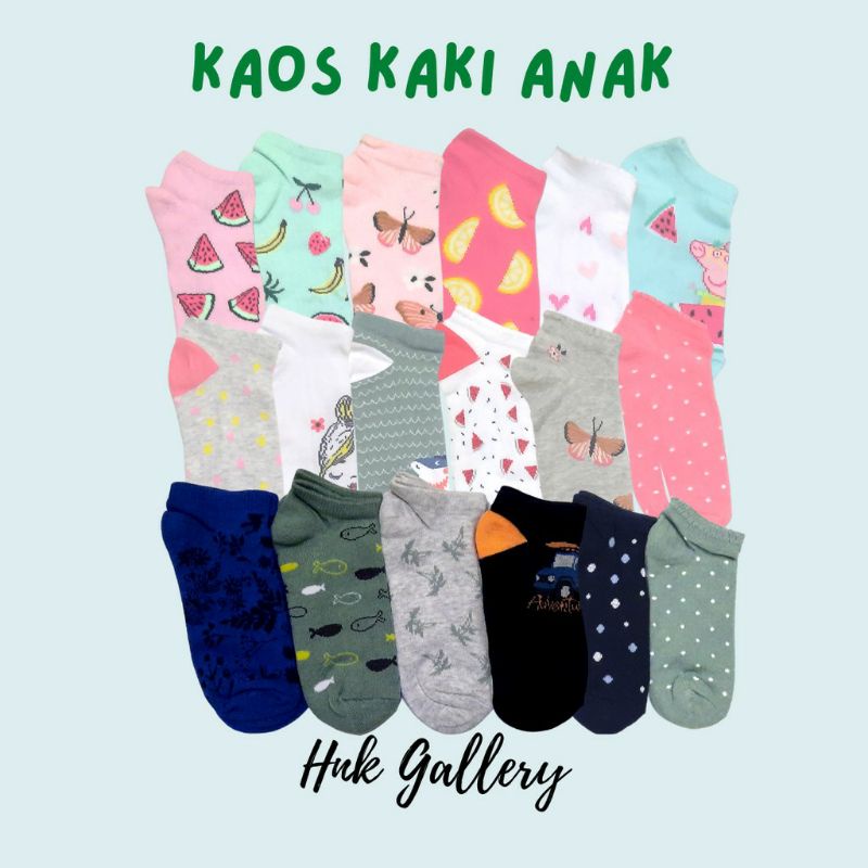 kaos kaki anak karakter mata kaki minimal order 3 pcs