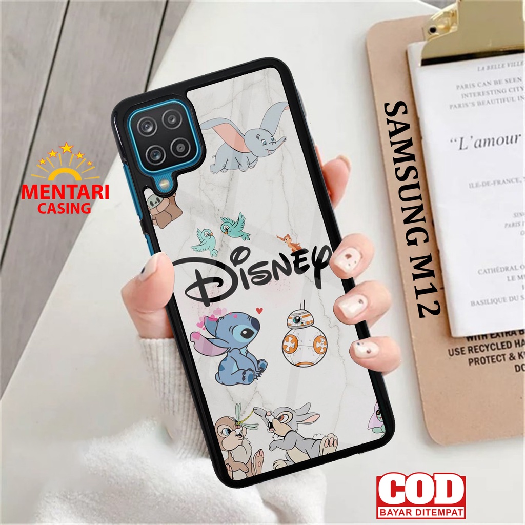 Case SAMSUNG M12 CASING SAMSUNG M12 [ LILO STITCH  ] Mentari casing case hp kondom hp case custom ca