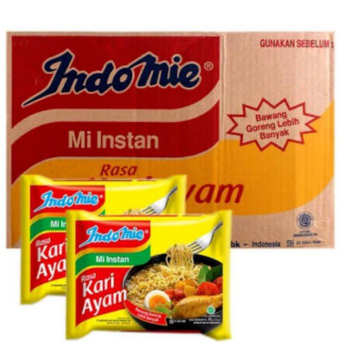 Terlaris# Indomie Kari Ayam 1 Dus 40 Pcs Indomi Mie Instan