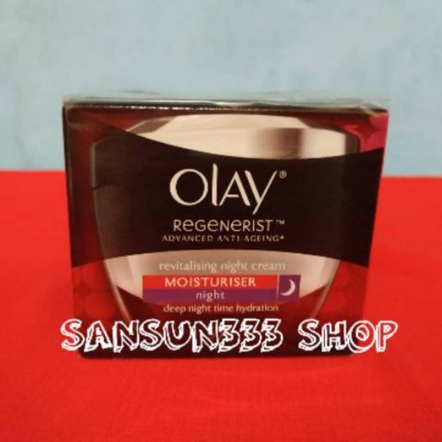 Olay Regenerist Revitalizing Night Cream | Krim Malam Anti Aging Olay 50gram