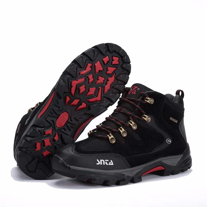 Sepatu Gunung Snta 469 BLACK Trekking/Hiking/Adventure/Outdoor F-16