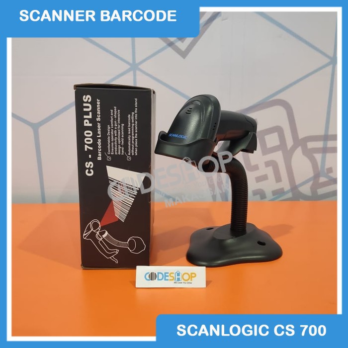 SCANLOGIC CS-700 PLUS LASER USB 1D Barcode Scanner