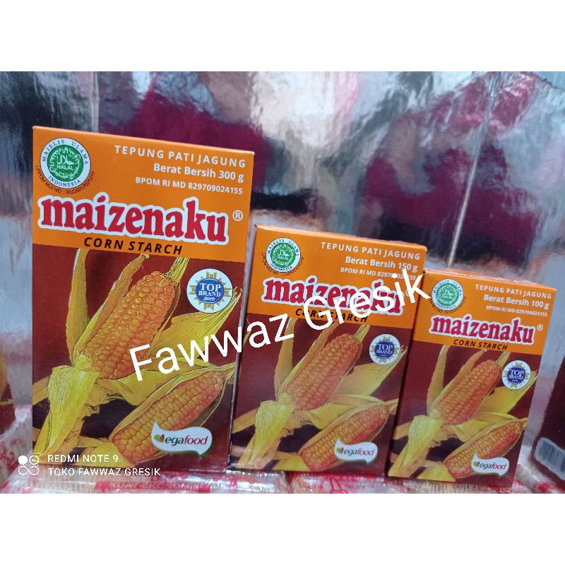 

Tepung Maizena Maizenaku / Tepung Pati Jagung / Corn Starch 100 gr 150 gr 250 gr 300 gr