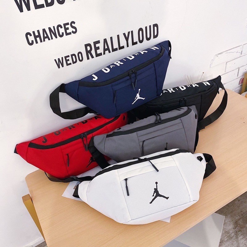 WAISTBAG AIR JORDAN LEATHER PU / TAS JORDAN / WAISTBAG JORDAN