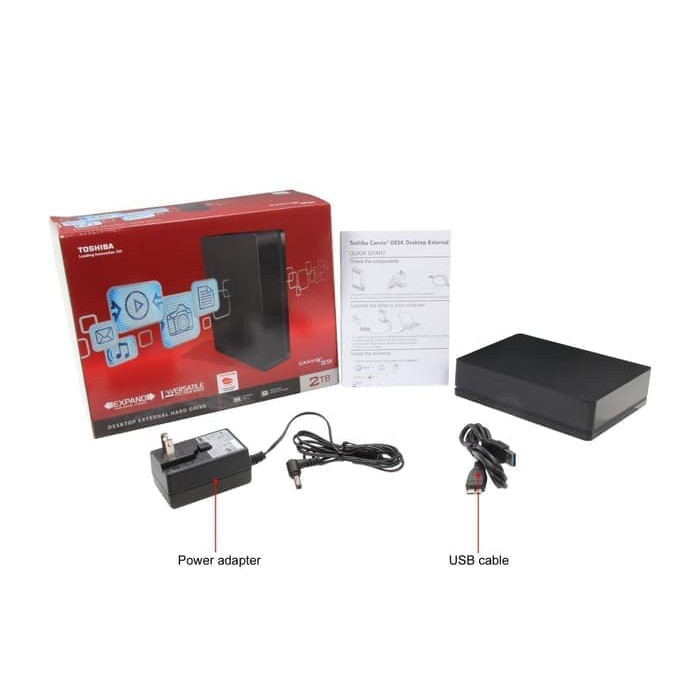 HDD External- USB 3.0 Toshiba Canvio Desktop 2TB