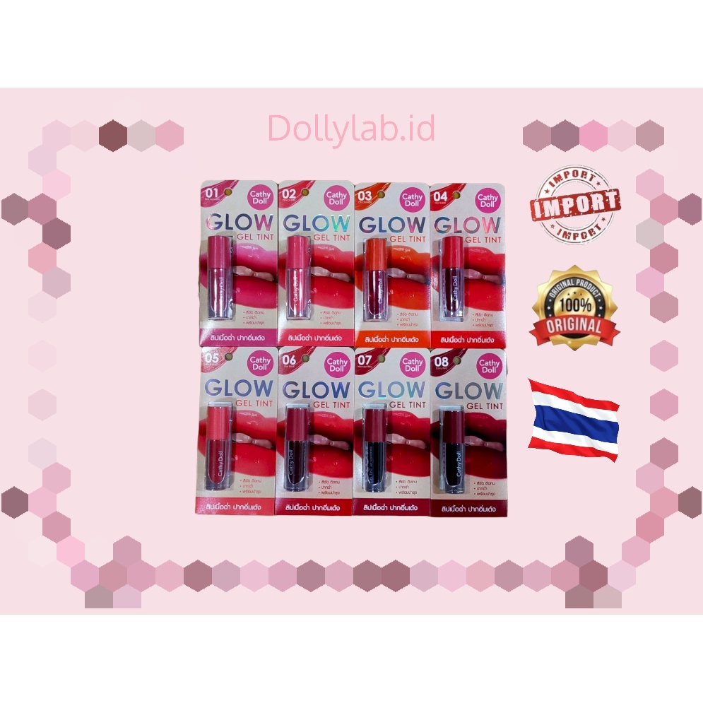 CATHY DOLL GLOW GELL TINT - LIP TINT 100% ORIGINAL