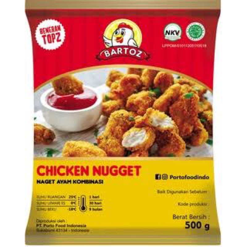 

BARTOZ CHICKEN NUGET 500 GR