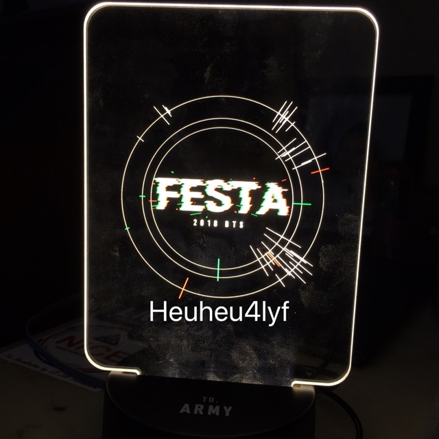 Bts rare festa 2018 mood light / moodlight md merchandise offical