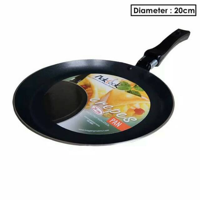 Crepes Pan Makcook Frypan Datar Teflon Anti Lengket 20cm