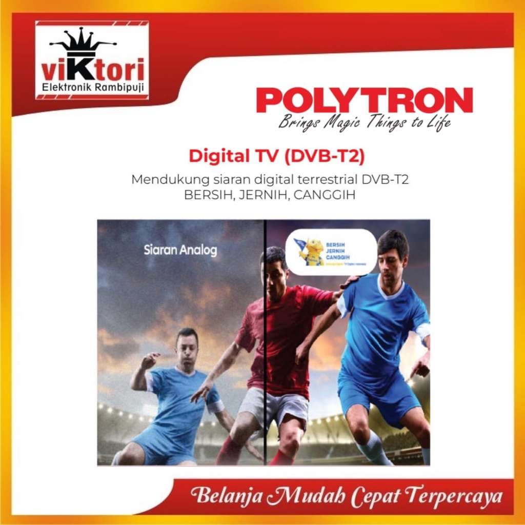 POLYTRON DIGITAL TV 32inch PLD 32V / TV LED POLYTRON 32INCH / DIGITAL TV POLYTRON