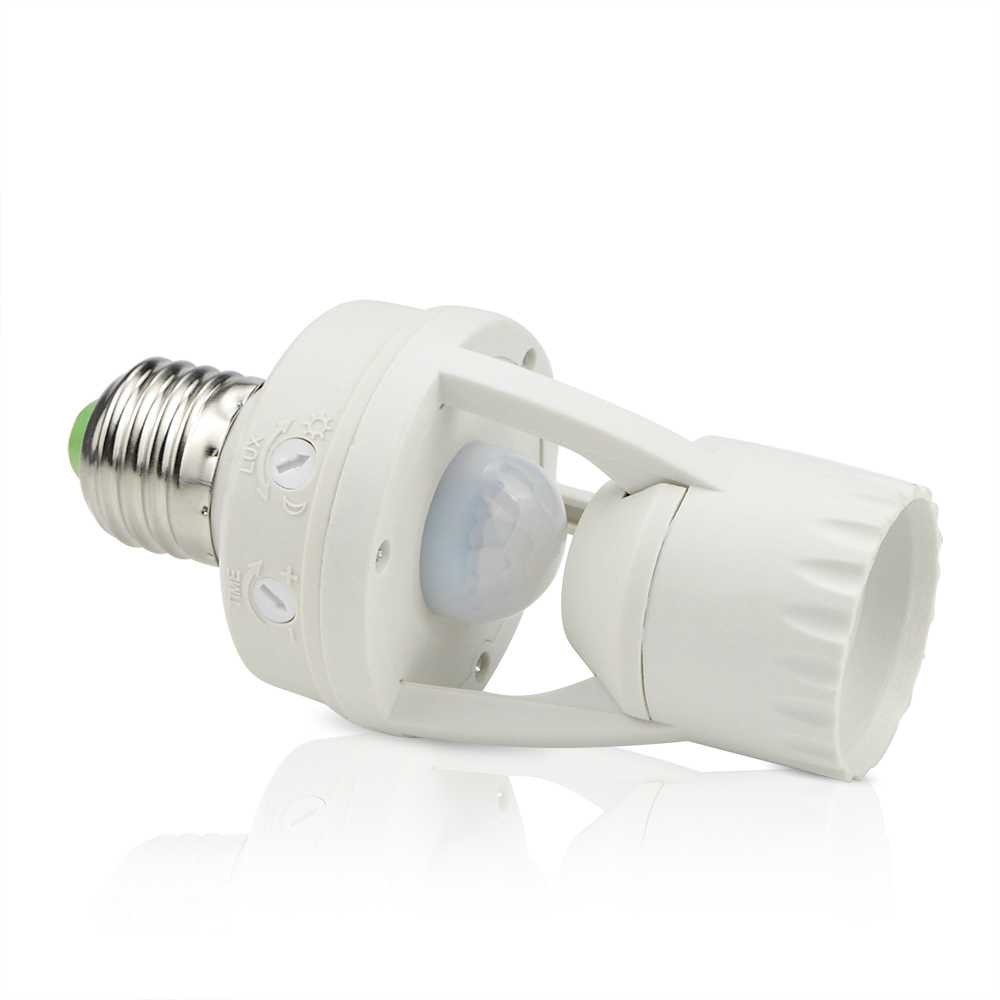 Bayar Ditempat Laris! Smart Fitting Lampu Bohlam E27 Infrared Sensor Lamp Holder - SP-SL01