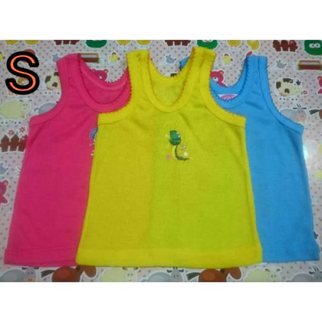 Singlet Bayi warna Stabilo ukuran S