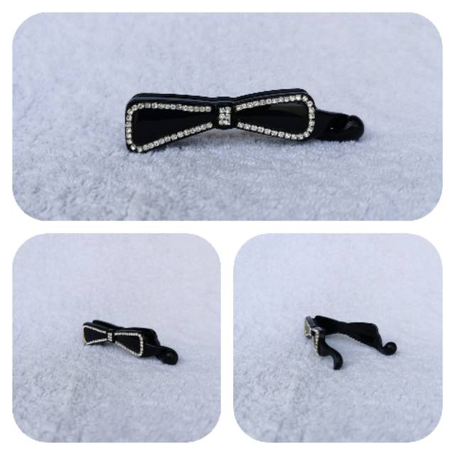 Jepit rambut kuncir pisang korea import pita