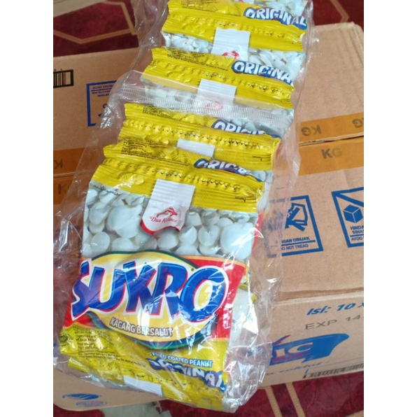 

agen distributor makanan ringan snack dua kelinci kacang bersalut sukro original renceng pack murah