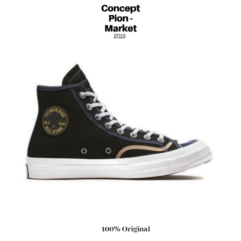 Converse Chuck 70 Recycled Binding HI Black/Steel/White