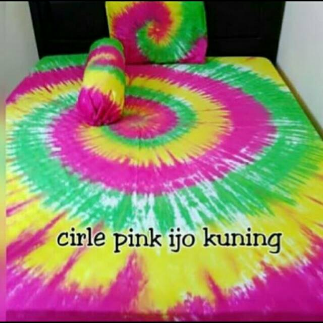 Sprei Bali Katun Tiedye murah Motif spiral