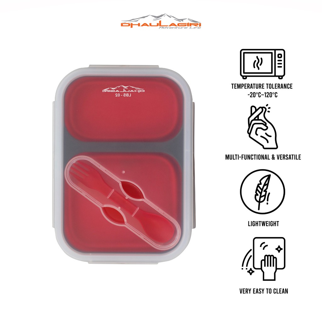 Lunch Box DH 02 Dhaulagiri Tempat Makan Silicon Travelling Outdoor Camping