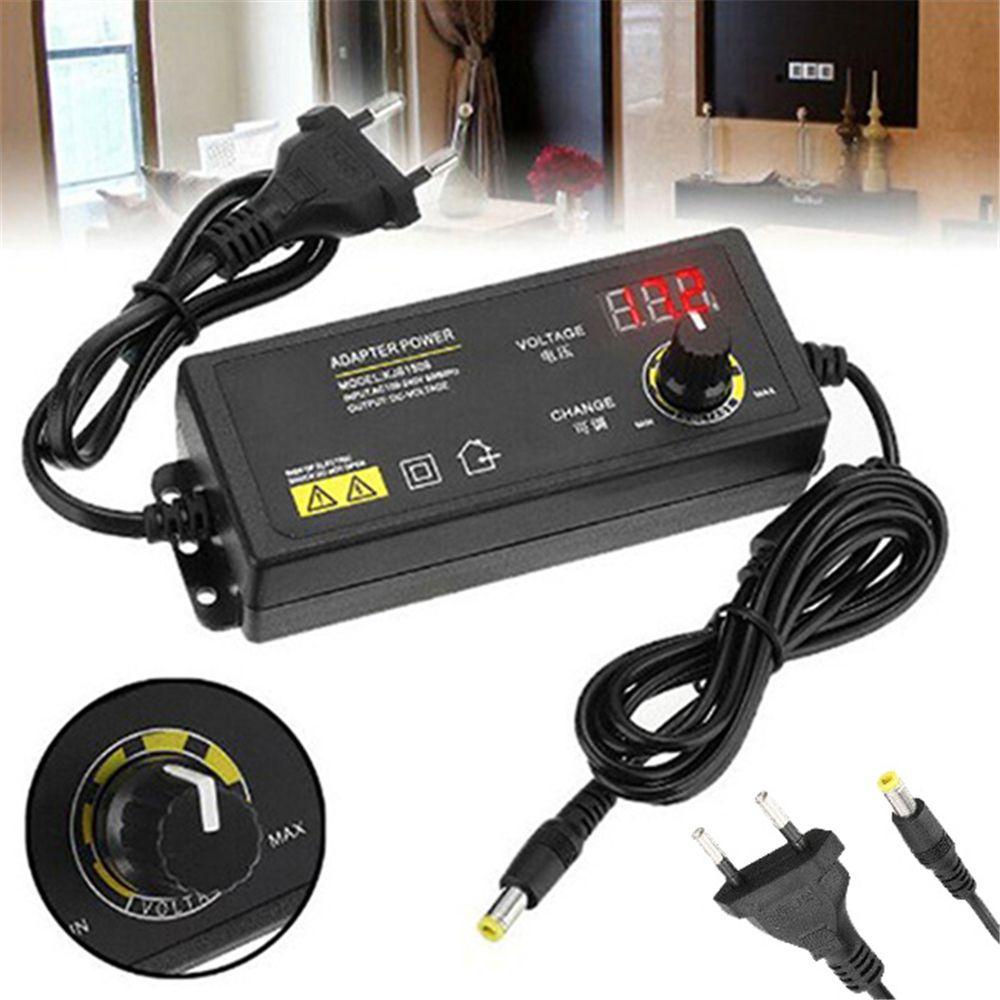 Top Adjustable Voltage AC DC 3V-24V US EU Plug Dengan Display Charger