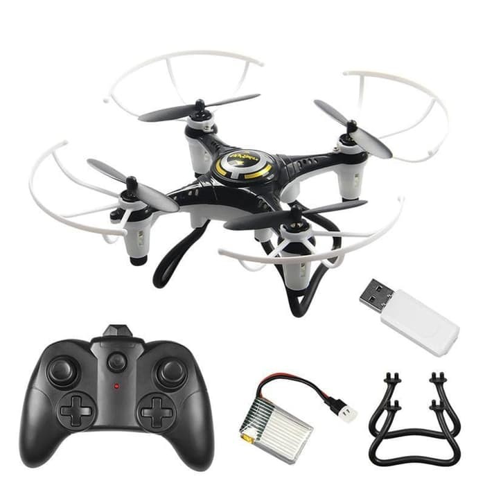 Mini Drone 2.4G 4CH UAV RC Racing Drone Black White No Camera