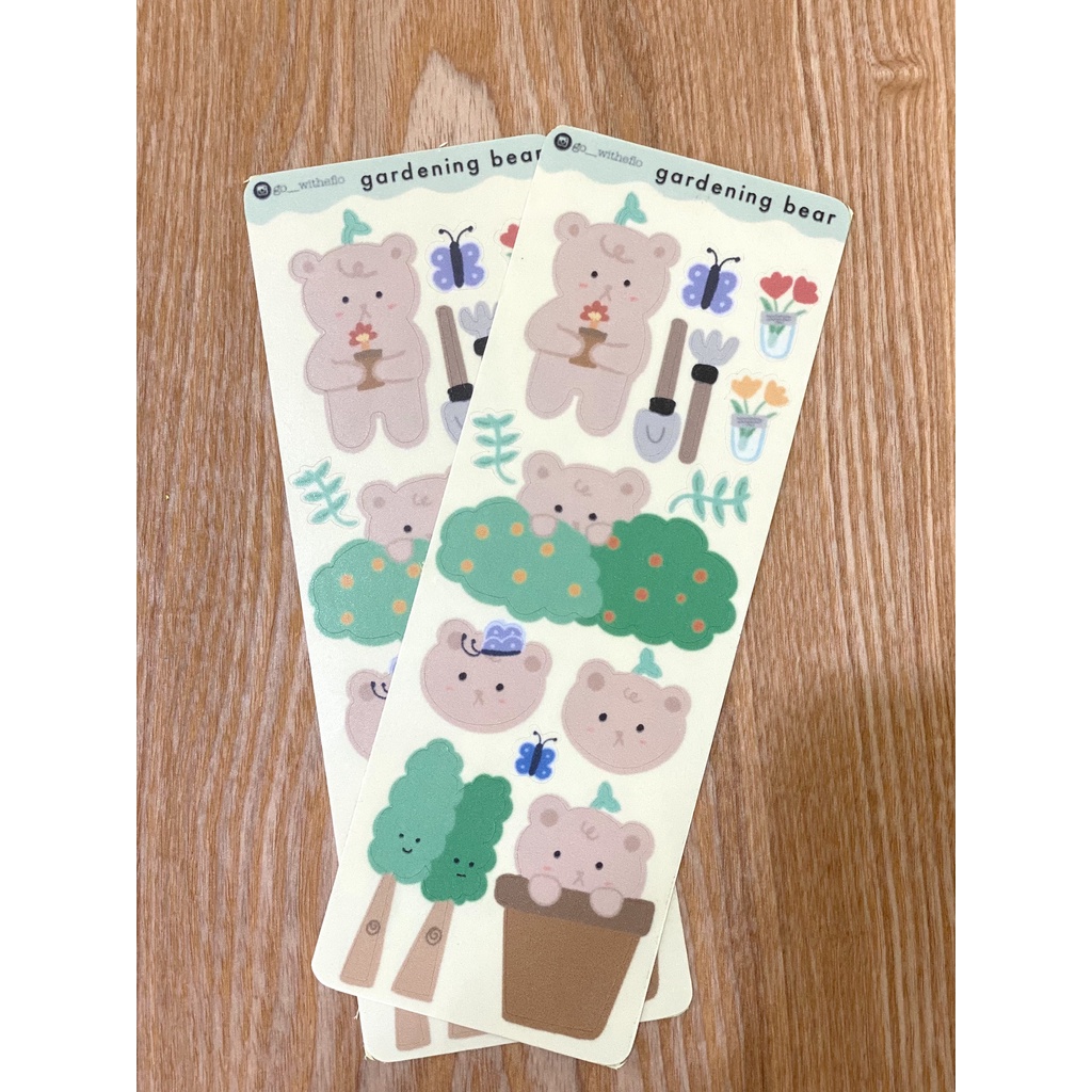 

Garden Bear Sticker Sheet