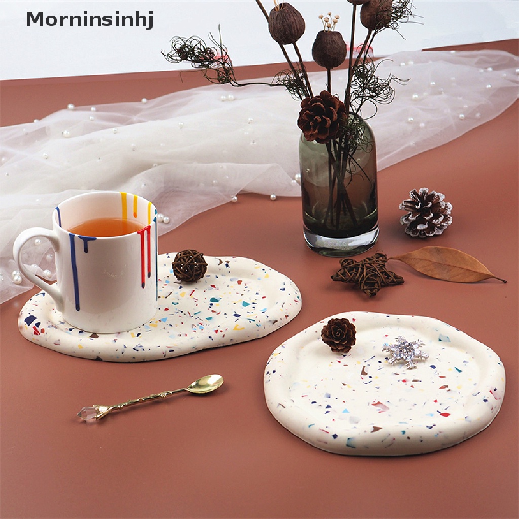 Mornin DIY Resin Irregular Clouds Plate Tray Tea Coaster Piring Perhiasan Cetakan Silikon id