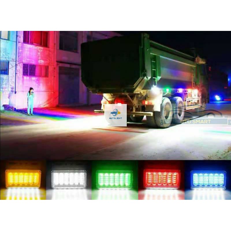 Lampu Samping bak truck mobil 24 volt Dan 12 Volt Sein Nyalah Runing 40LED