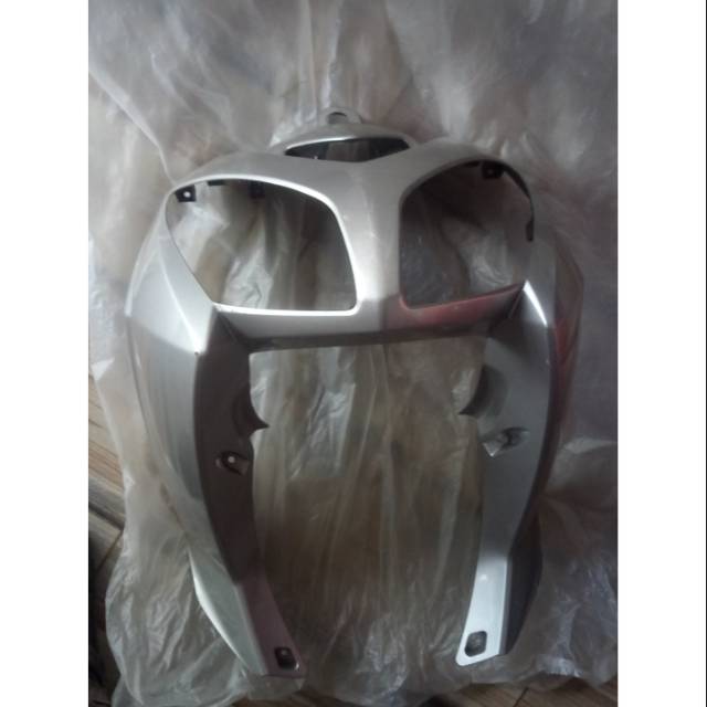 Legshield - Leg Shield - Cover - Tebeng - Tameng Depan Nouvo Z Original Yamaha Silver
