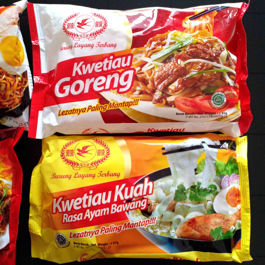 Cap Burung Layang Terbang Mie Kwetiau Goreng Kuah Spesial Rasa Sambal Terasi Ayam Bawang Mi Instan Makanan Instant Cepat Saji