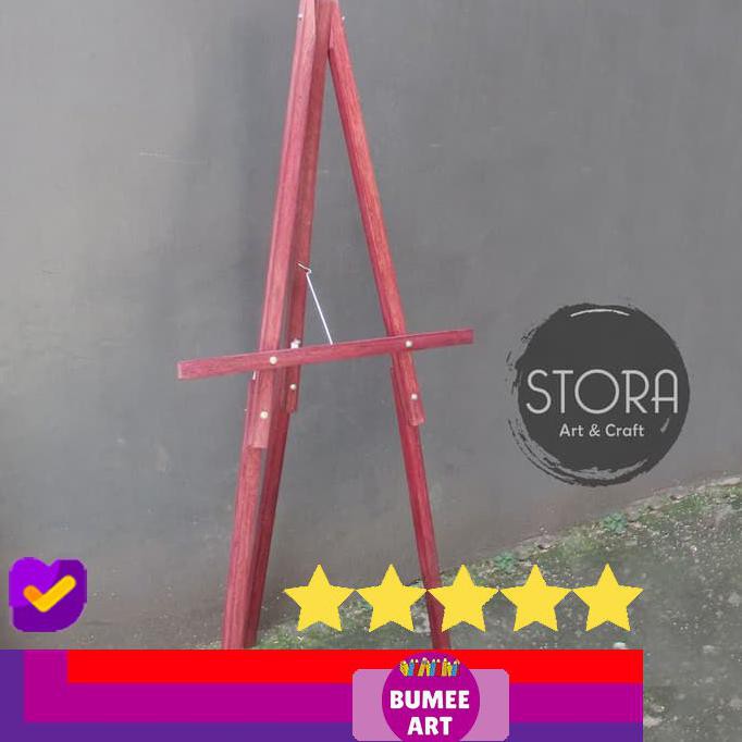

TERBARU HIGH QUALITY BUMEE EASEL JUMBO PORTABEL - T 152 CM - COKELAT PREMIUM PERALATAN MELUKIS ART