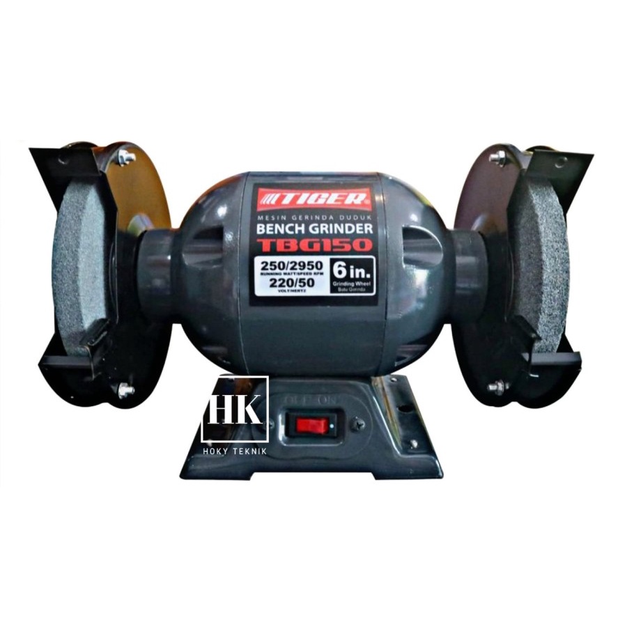 Mesin Grenda Duduk 6 Inch TIGER / Mesin Gerinda Duduk Body Besar 6"