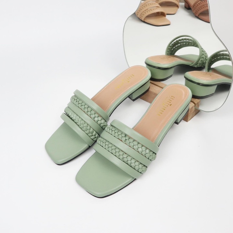 GLARISAMODA Retha Sandal Heels 3cm kepang