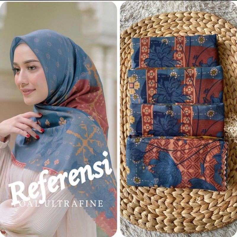 HIJAB  SEGIEMPAT ANDEEY MOTIF ORI FH SCARF