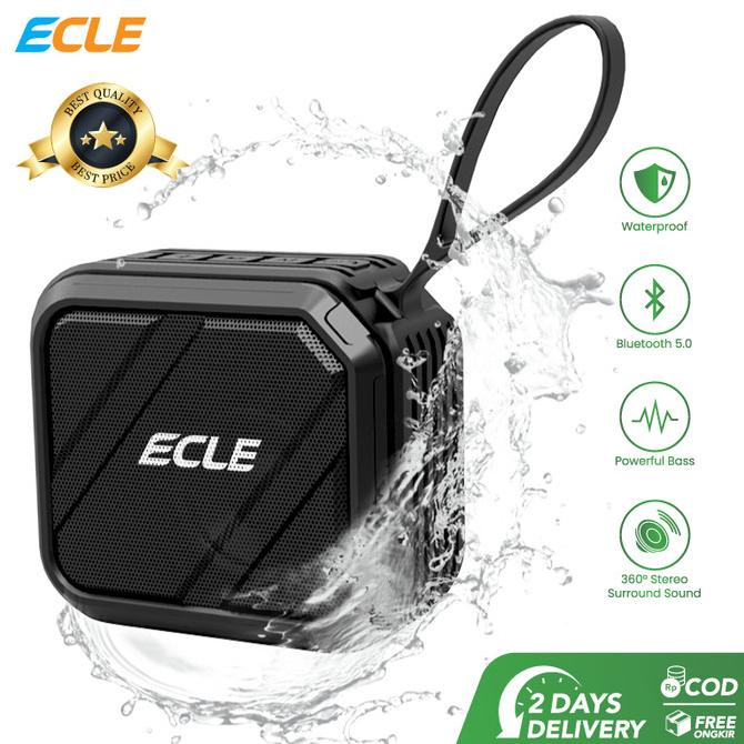 Diskon Ecle Ec-3 Speaker Hi Fi Bass Portable Waterproof Bluetooth