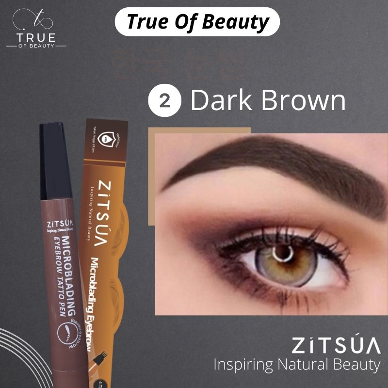 Pensil Alis Korean Tatto Pen 4-Tip Waterproof Microblading ZITSUA
