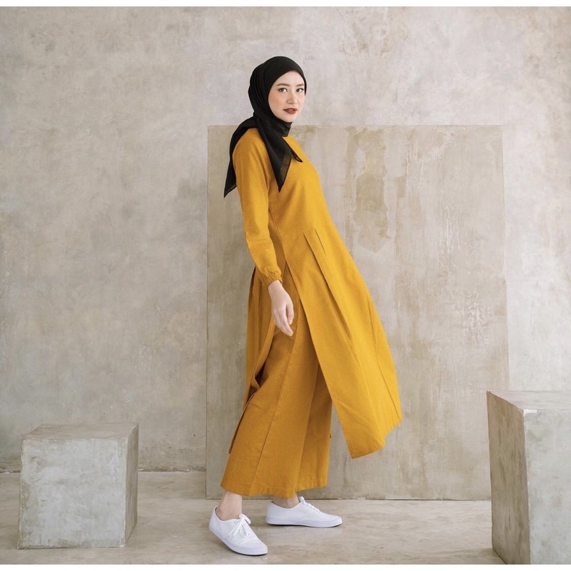 AISHA STUDIO - SOKA SET MUSTARD