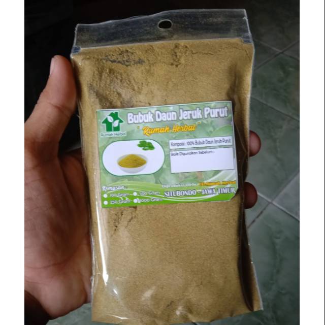 

Bubuk Daun Jeruk Purut Kemasan 100 gram