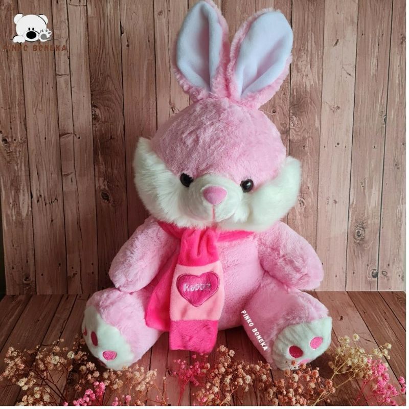 Boneka Kelinci Lucu Syal XL SNI (45cm)