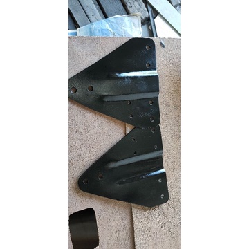 plat segitiga bemper depan hardtop fj40